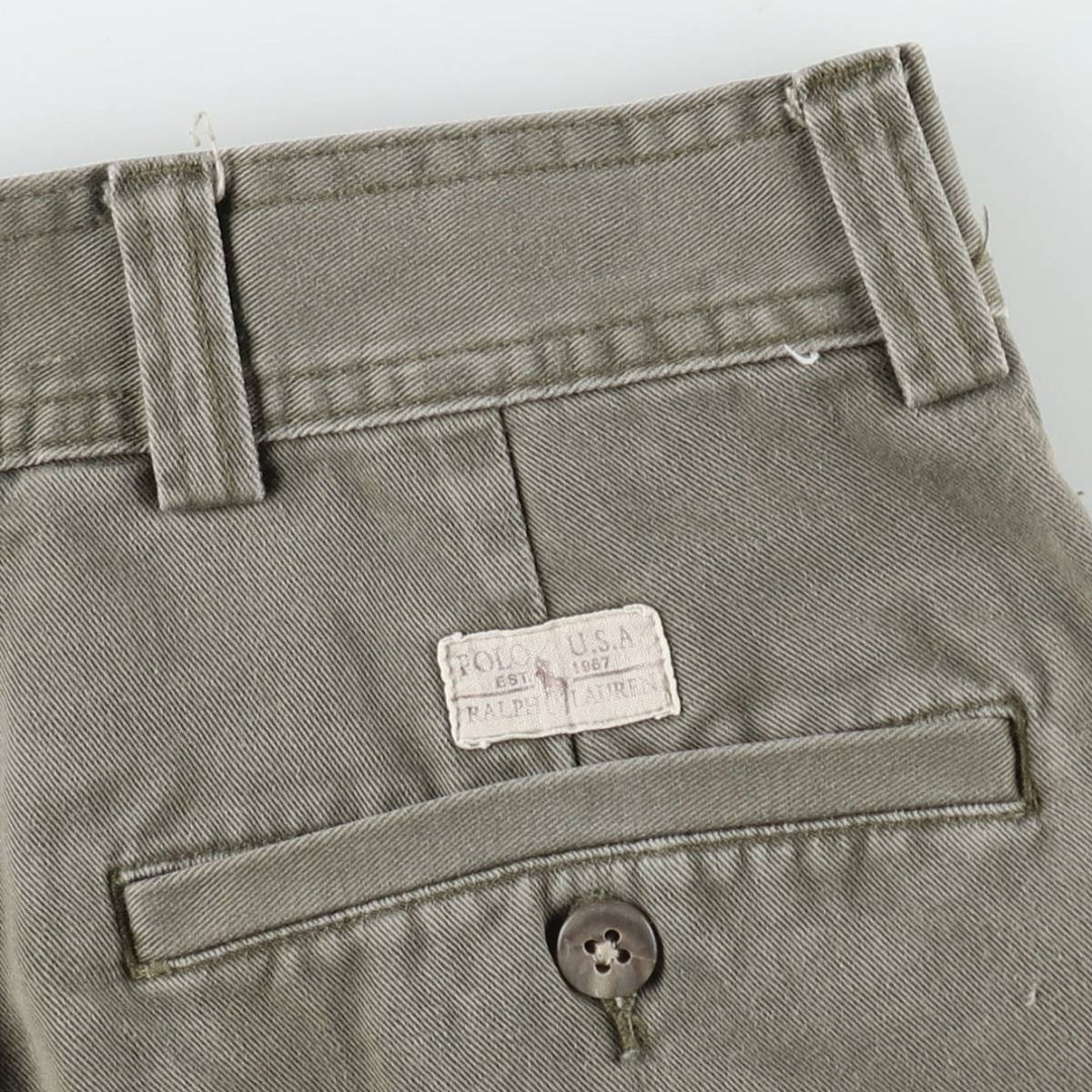 Ralph Lauren POLO by Ralph Lauren cargo shorts, half pants, men's w37 equivalent cotton Khaki type Vintage Second Hand