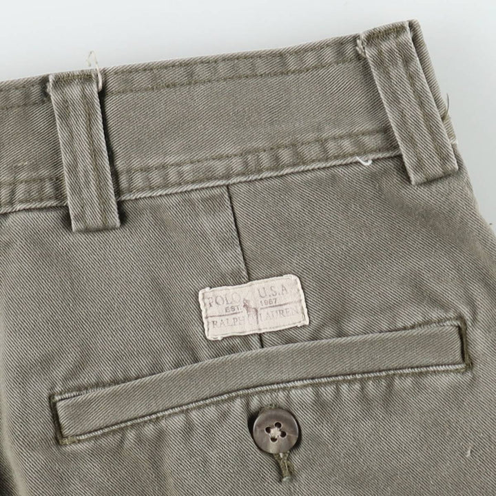 Ralph Lauren POLO by Ralph Lauren cargo shorts, half pants, men's w37 equivalent cotton Khaki type Vintage Second Hand