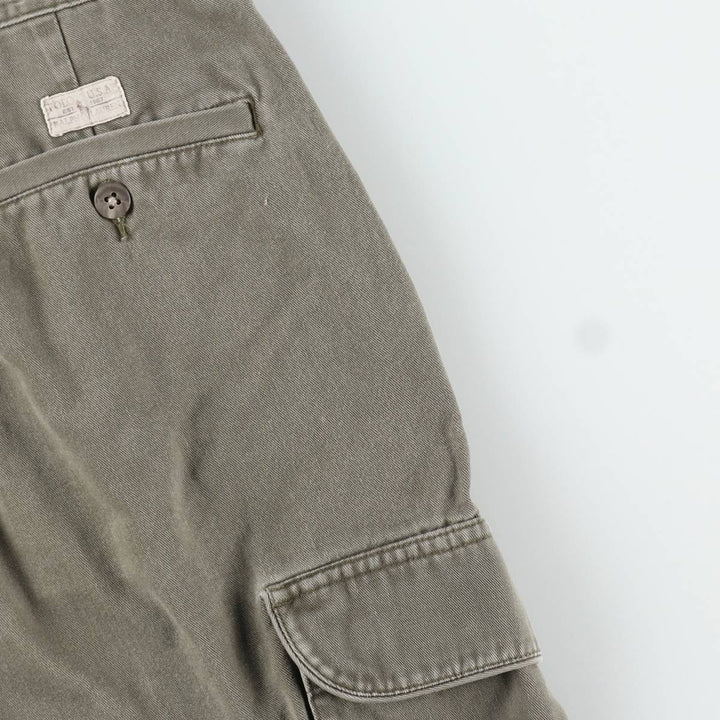 Ralph Lauren POLO by Ralph Lauren cargo shorts, half pants, men's w37 equivalent cotton Khaki type Vintage Second Hand