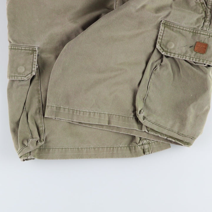 2000'S Ralph Lauren POLO JEANS COMPANY stenciled military cargo shorts, men's size W37 (approx.) cotton Khaki type Vintage Second Hand
