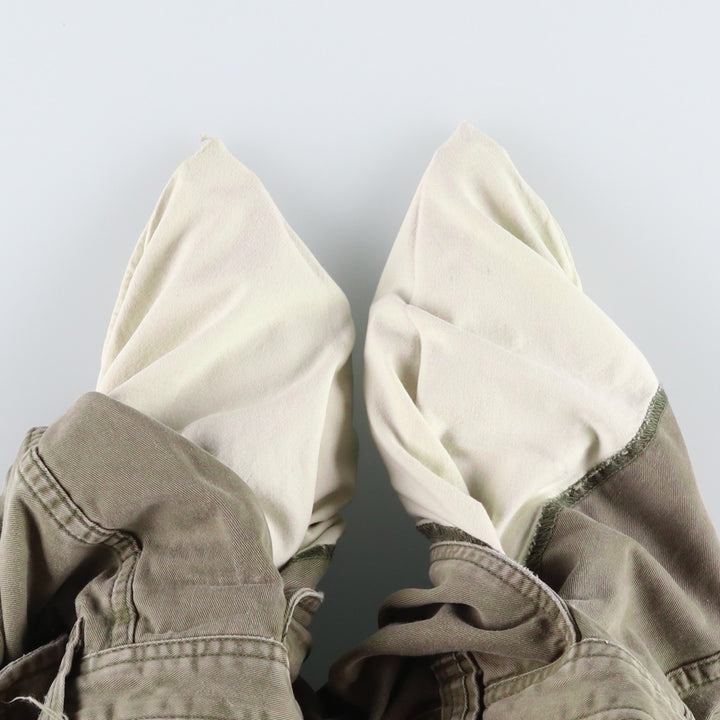 2000'S Ralph Lauren POLO JEANS COMPANY stenciled military cargo shorts, men's size W37 (approx.) cotton Khaki type Vintage Second Hand