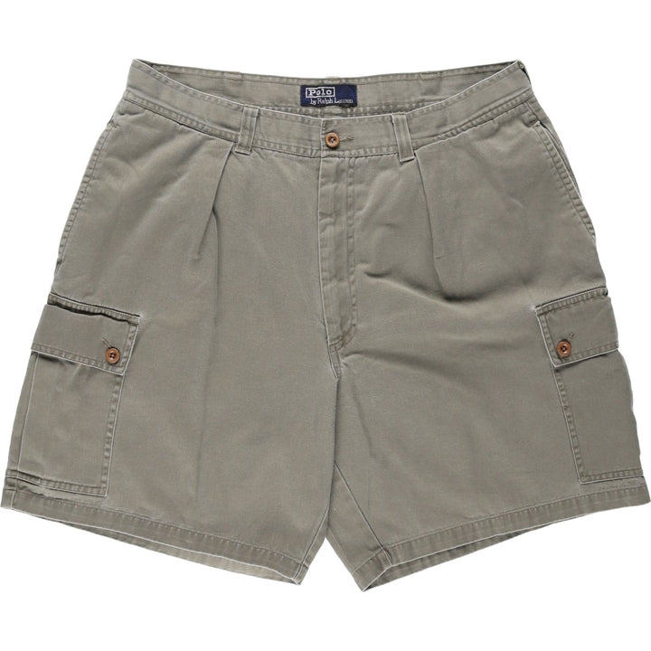 Ralph Lauren POLO by Ralph Lauren cargo shorts, short pants, men's size w36 cotton Khaki type Vintage Second Hand