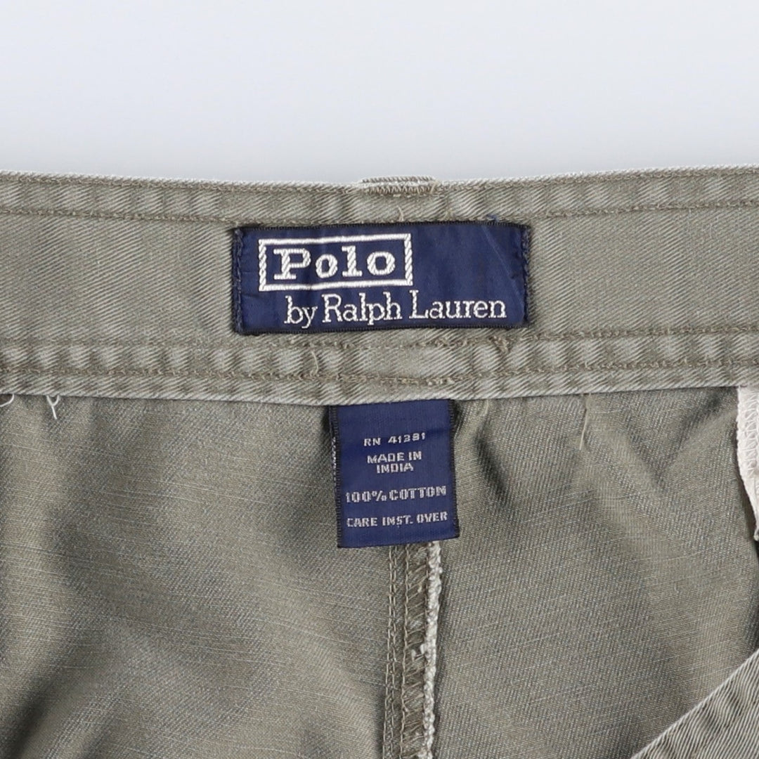 Ralph Lauren POLO by Ralph Lauren cargo shorts, short pants, men's size w36 cotton Khaki type Vintage Second Hand