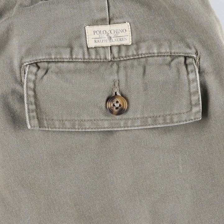Ralph Lauren POLO by Ralph Lauren cargo shorts, short pants, men's size w36 cotton Khaki type Vintage Second Hand