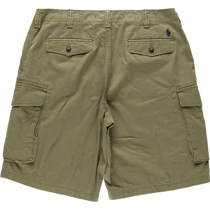Ralph Lauren POLO RALPH LAUREN RELAXED FIT Cargo Shorts (Men's size W36 equivalent) cotton Khaki type Vintage Second Hand