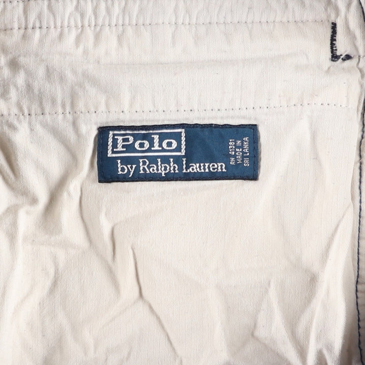 Ralph Lauren POLO by Ralph Lauren Check Pattern Cargo Shorts (Men's W39 equivalent) cotton navy blue type Vintage Second Hand