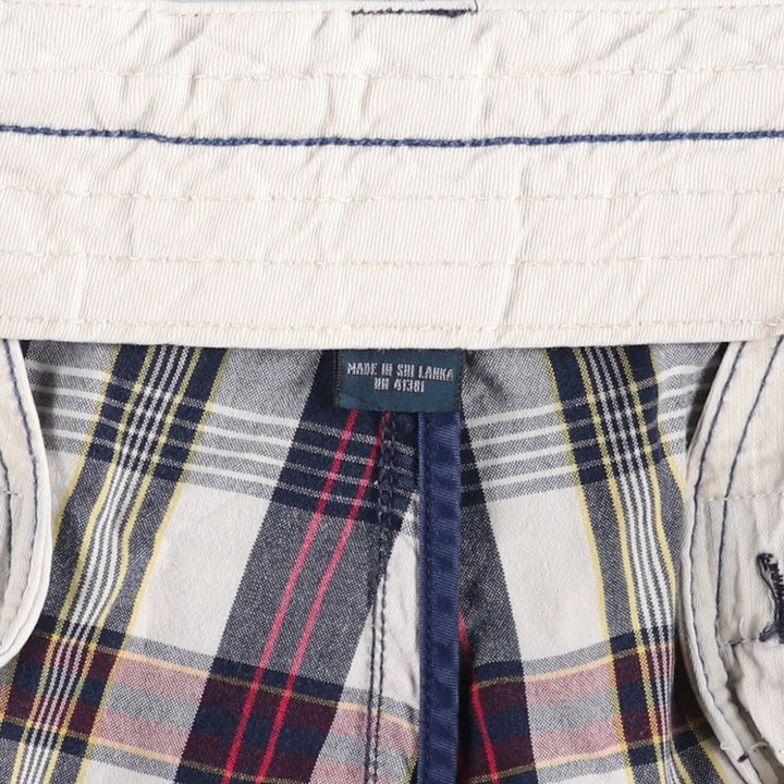 Ralph Lauren POLO by Ralph Lauren Check Pattern Cargo Shorts (Men's W39 equivalent) cotton navy blue type Vintage Second Hand