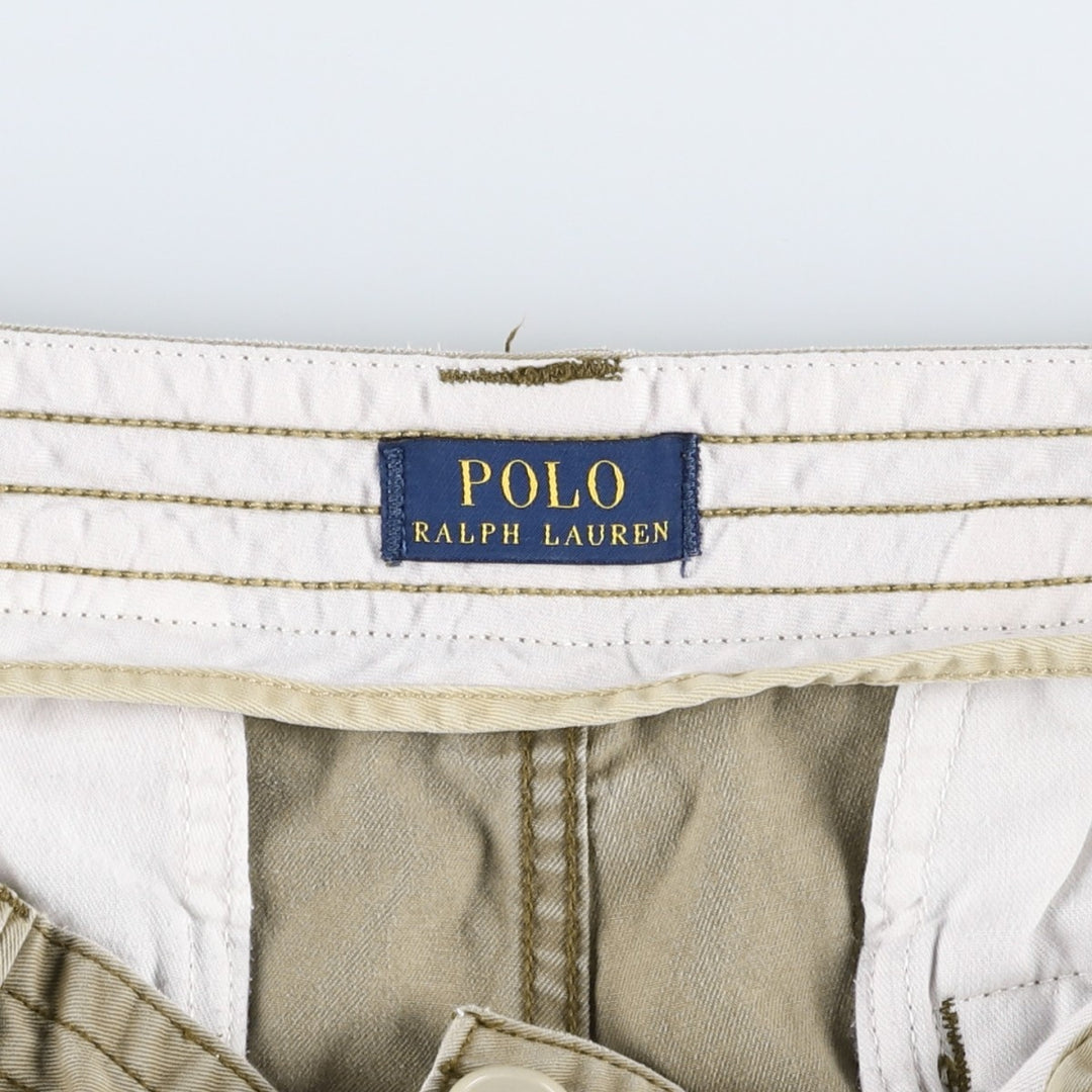 Ralph Lauren POLO RALPH LAUREN cargo shorts, men's size W35 cotton Khaki type Vintage Second Hand