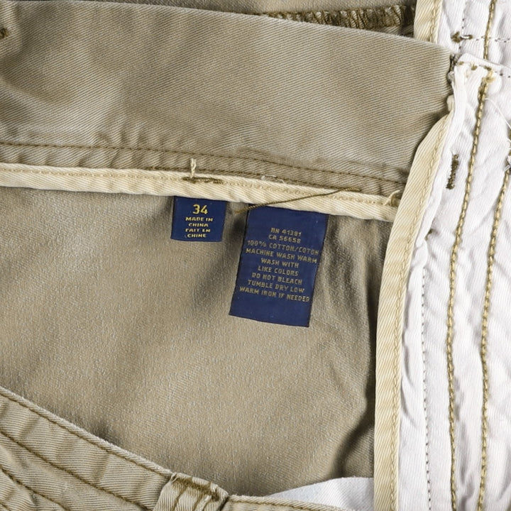 Ralph Lauren POLO RALPH LAUREN cargo shorts, men's size W35 cotton Khaki type Vintage Second Hand