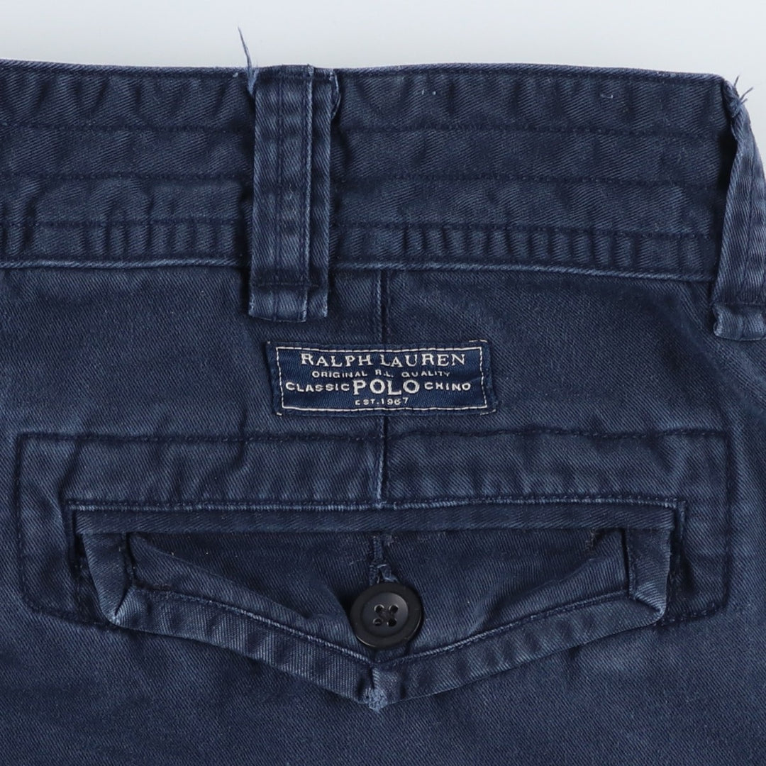 Ralph Lauren POLO RALPH LAUREN cargo shorts, men's size W36 cotton navy blue type Vintage Second Hand