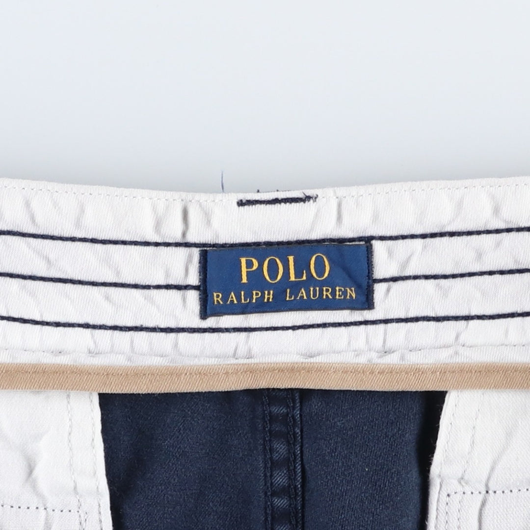 Ralph Lauren POLO RALPH LAUREN cargo shorts, men's size W36 cotton navy blue type Vintage Second Hand