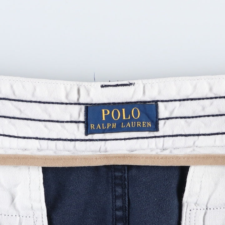 Ralph Lauren POLO RALPH LAUREN cargo shorts, men's size W36 cotton navy blue type Vintage Second Hand