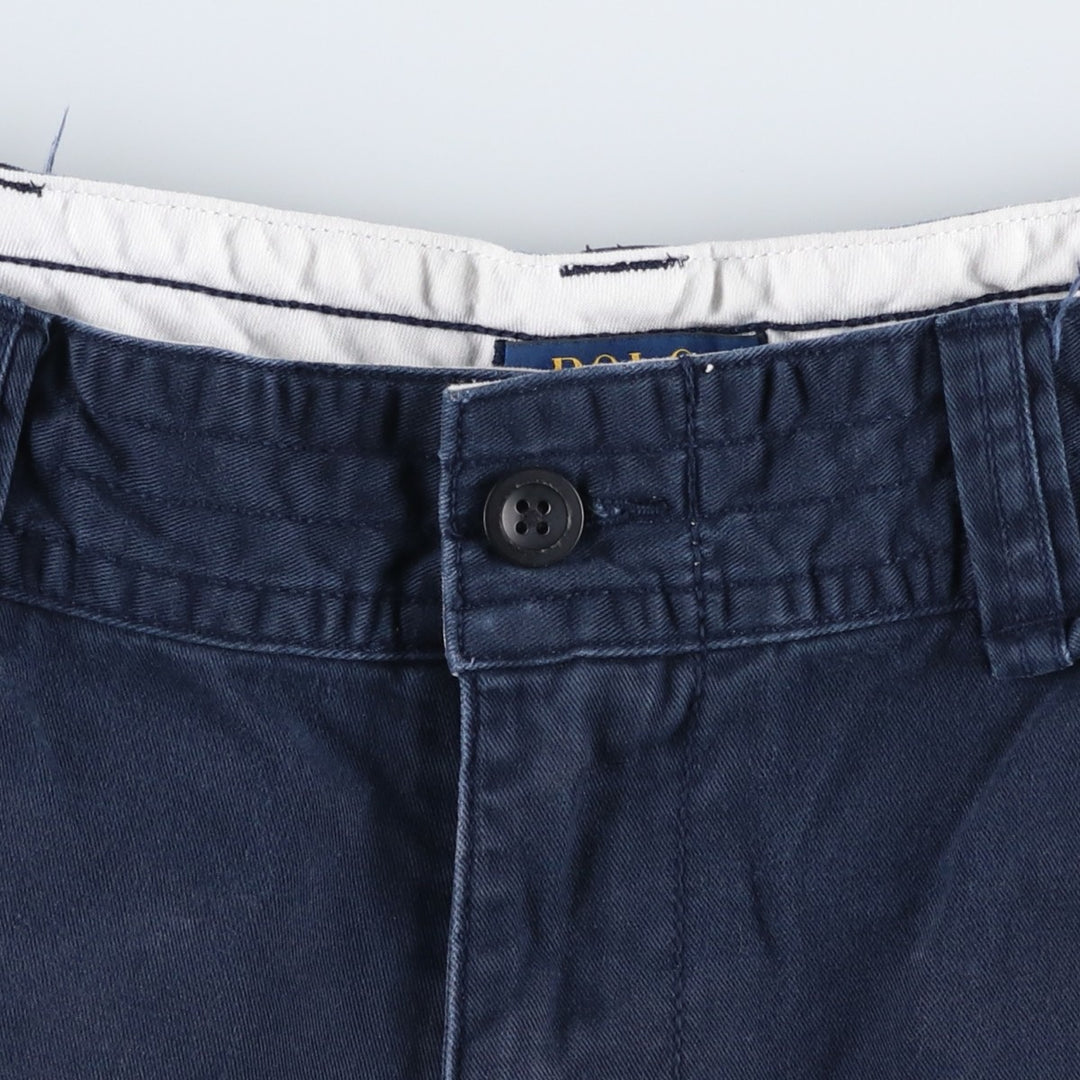 Ralph Lauren POLO RALPH LAUREN cargo shorts, men's size W36 cotton navy blue type Vintage Second Hand