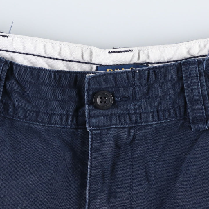 Ralph Lauren POLO RALPH LAUREN cargo shorts, men's size W36 cotton navy blue type Vintage Second Hand