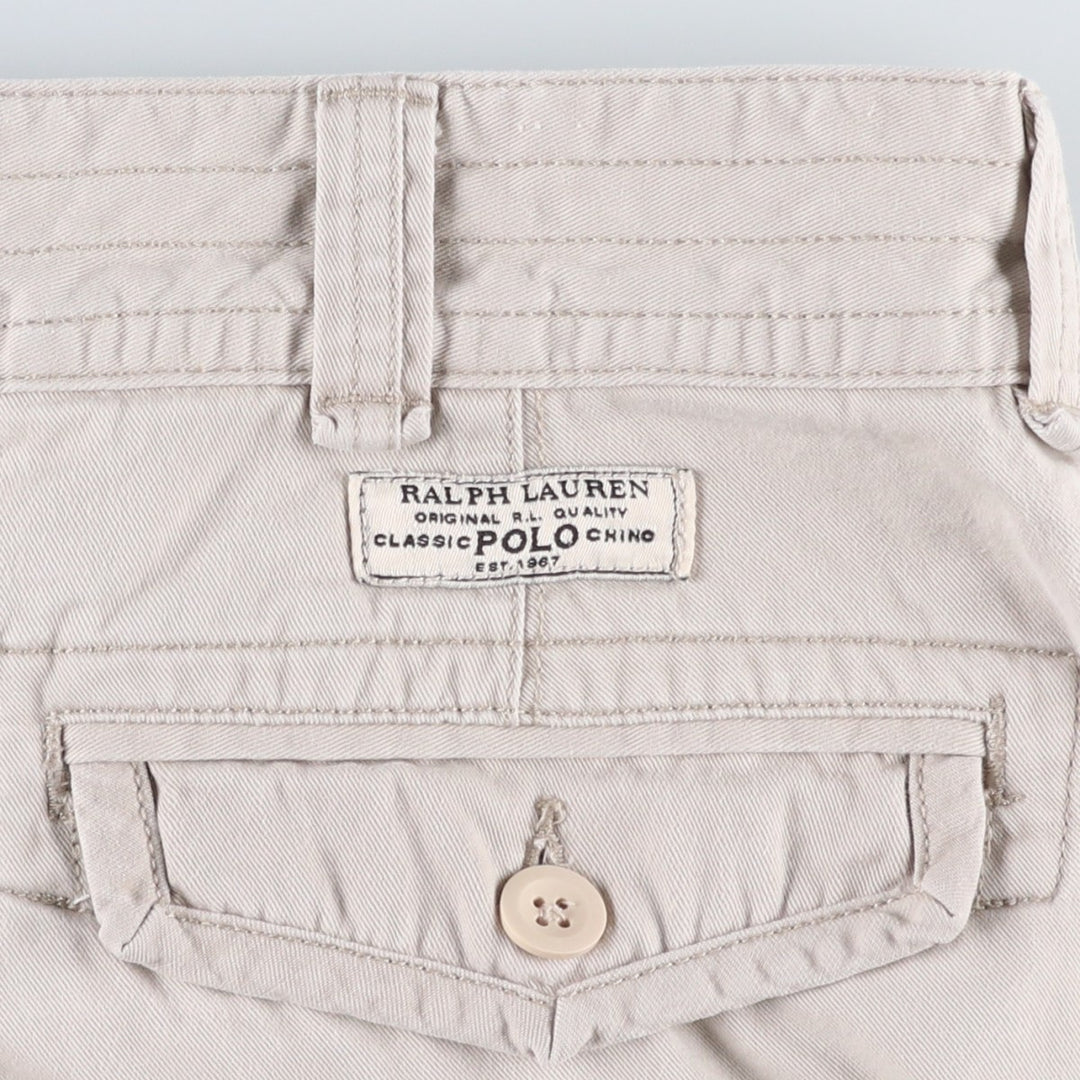 Ralph Lauren POLO RALPH LAUREN cargo shorts, men's size W36 cotton Beige type Vintage Second Hand
