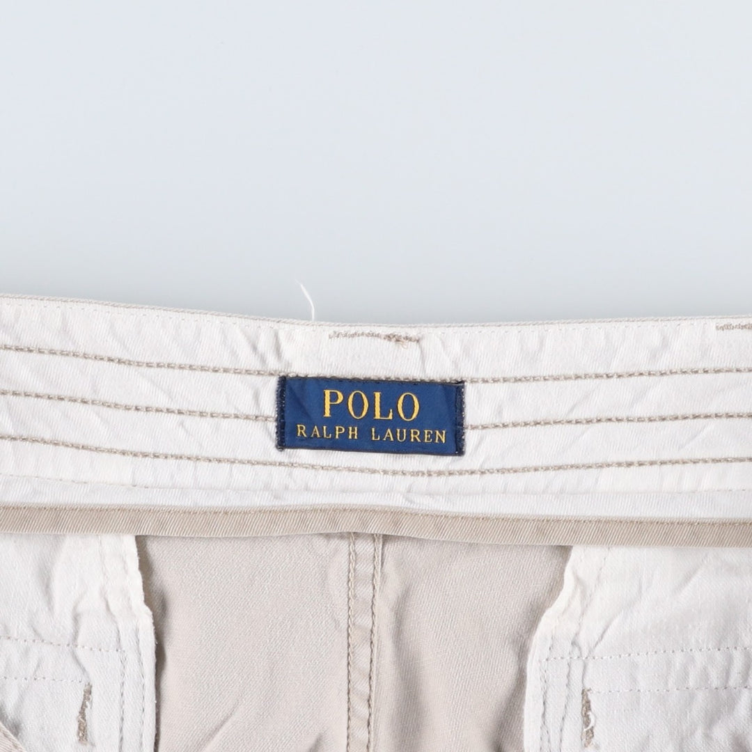 Ralph Lauren POLO RALPH LAUREN cargo shorts, men's size W36 cotton Beige type Vintage Second Hand