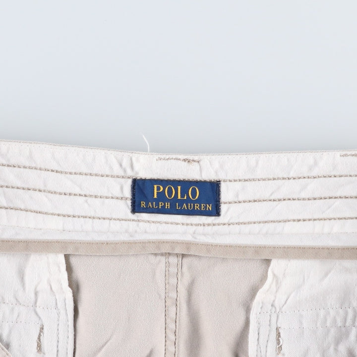 Ralph Lauren POLO RALPH LAUREN cargo shorts, men's size W36 cotton Beige type Vintage Second Hand