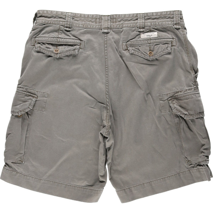 Ralph Lauren POLO by Ralph Lauren cargo shorts, men's size W39 (approx.) cotton Khaki type brown Vintage Second Hand