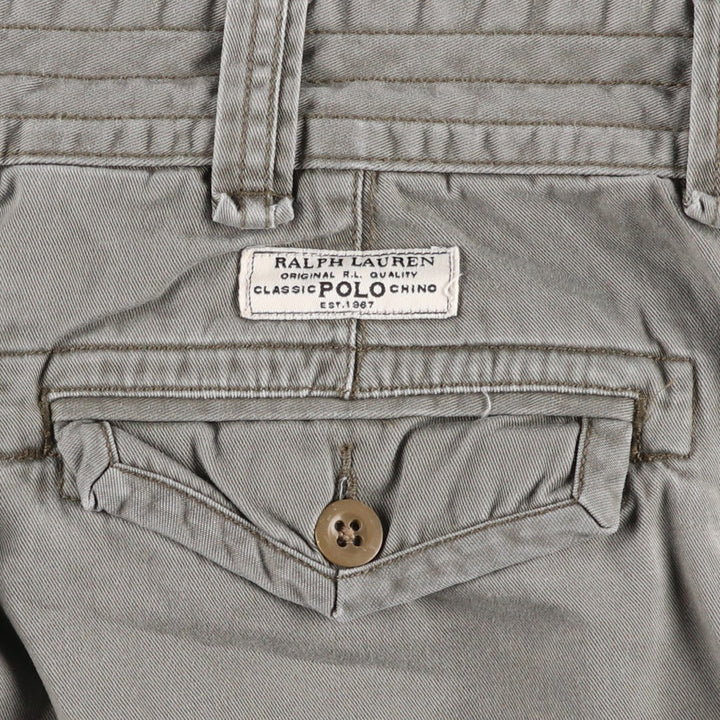 Ralph Lauren POLO by Ralph Lauren cargo shorts, men's size W39 (approx.) cotton Khaki type brown Vintage Second Hand
