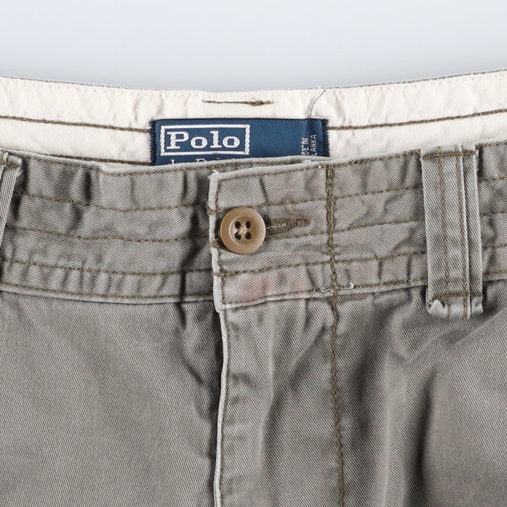 Ralph Lauren POLO by Ralph Lauren cargo shorts, men's size W39 (approx.) cotton Khaki type brown Vintage Second Hand