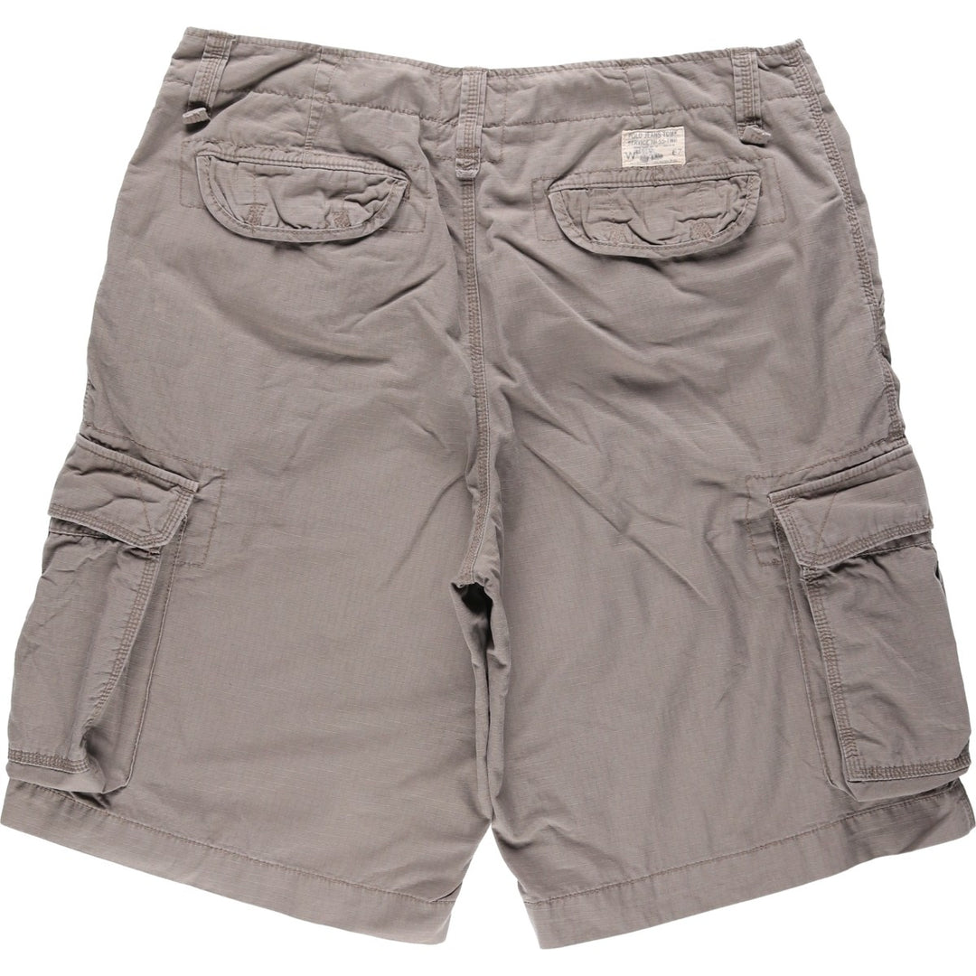 2000'S Ralph Lauren POLO JEANS COMPANY Ripstop Cargo Shorts (Men's W39 equivalent) cotton Khaki type beige Vintage Second Hand