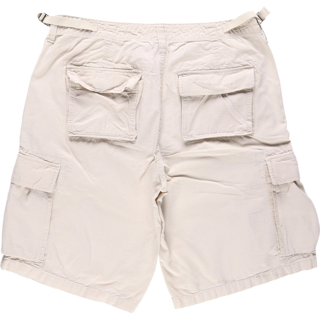 2000'S Ralph Lauren POLO JEANS COMPANY Ripstop Military Cargo Shorts (Men's W37 equivalent) cotton Beige type Vintage Second Hand