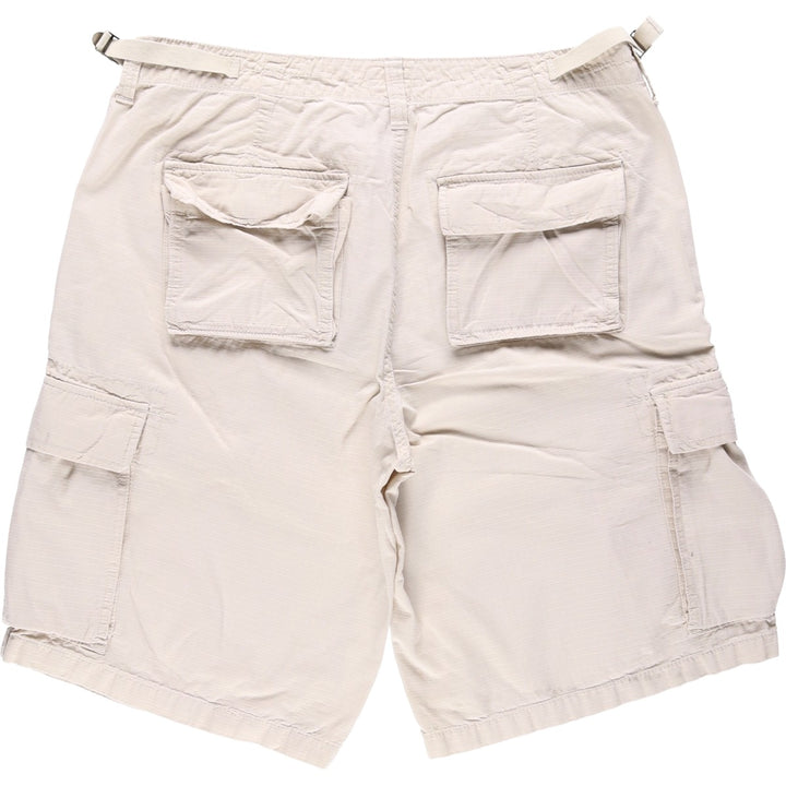 2000'S Ralph Lauren POLO JEANS COMPANY Ripstop Military Cargo Shorts (Men's W37 equivalent) cotton Beige type Vintage Second Hand