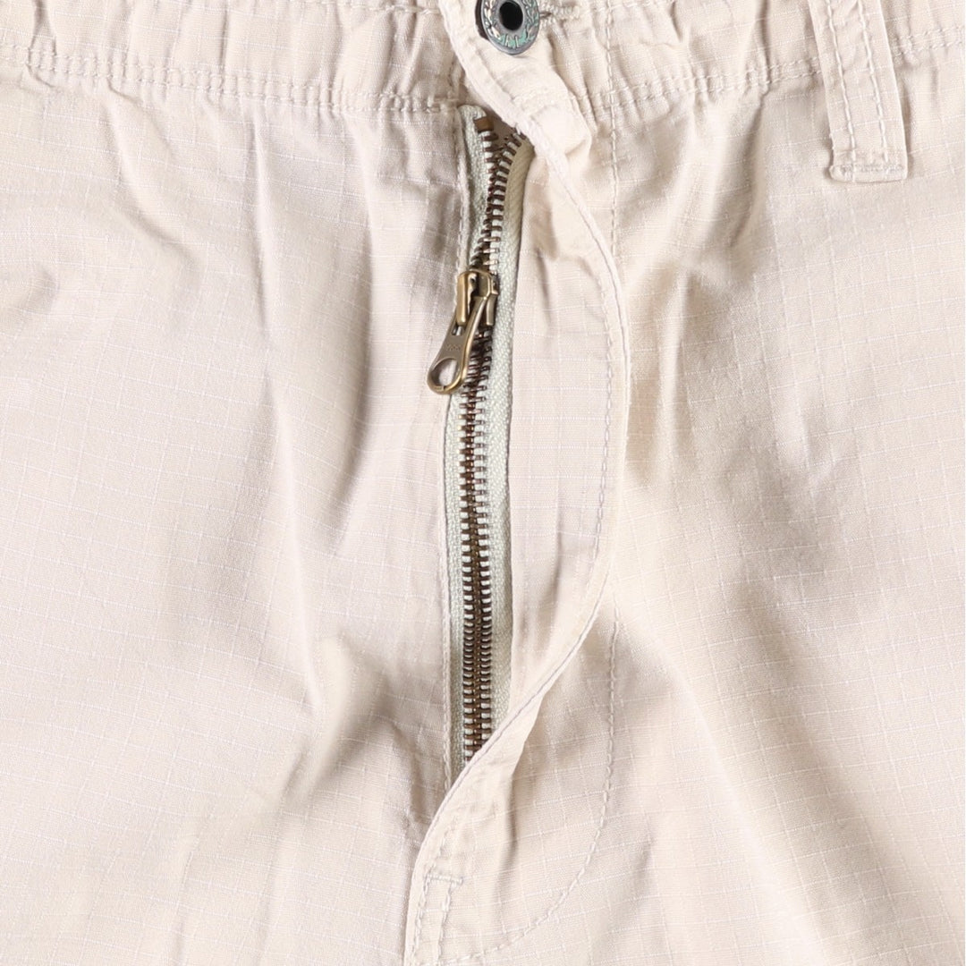 2000'S Ralph Lauren POLO JEANS COMPANY Ripstop Military Cargo Shorts (Men's W37 equivalent) cotton Beige type Vintage Second Hand