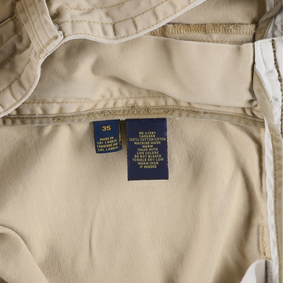 Ralph Lauren POLO RALPH LAUREN cargo shorts short pants men's w36 equivalent cotton Beige type Vintage Second Hand