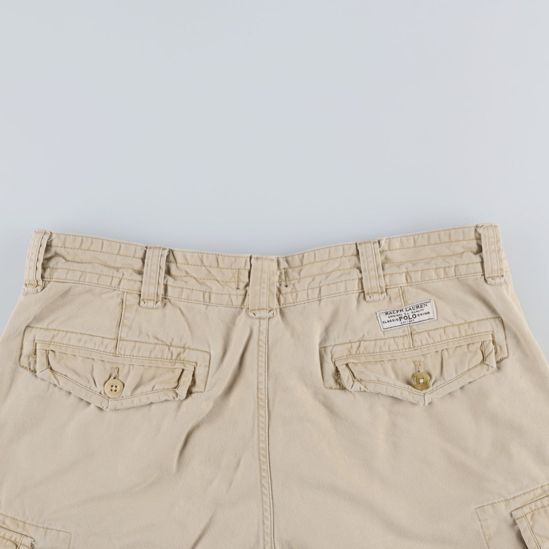 Ralph Lauren POLO RALPH LAUREN cargo shorts short pants men's w36 equivalent cotton Beige type Vintage Second Hand