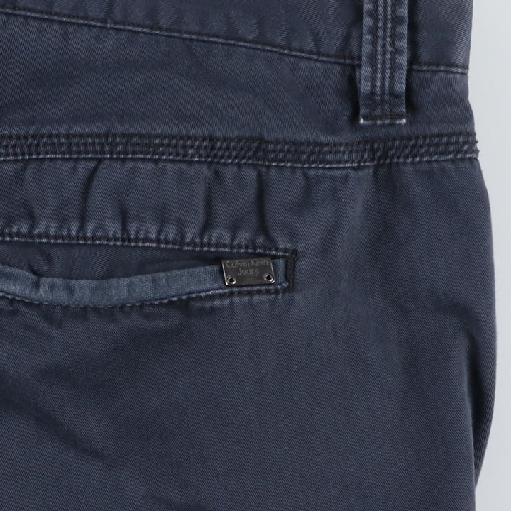 Calvin Klein Jeans Cargo Shorts, Men's Size W38 (approx.) cotton navy blue type Vintage Second Hand