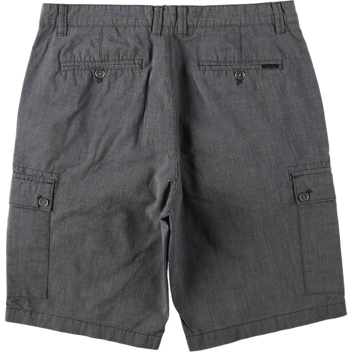 90s-00'S Calvin Klein chambray cargo shorts, men's size W34 (approx.) cotton gray type Vintage Second Hand