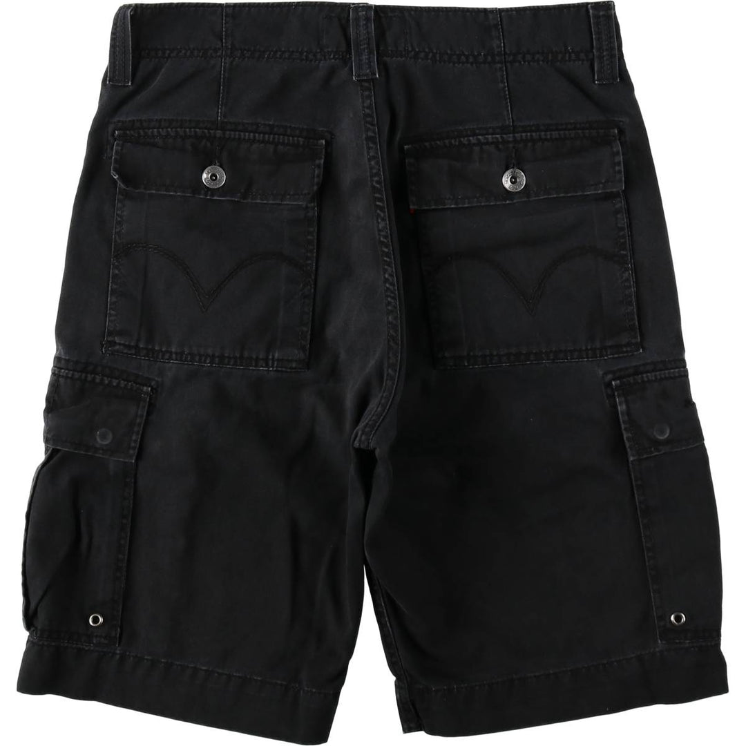 Levi's CARGO Cargo Shorts, Men's Size W33 (approx.) cotton black type Vintage Second Hand