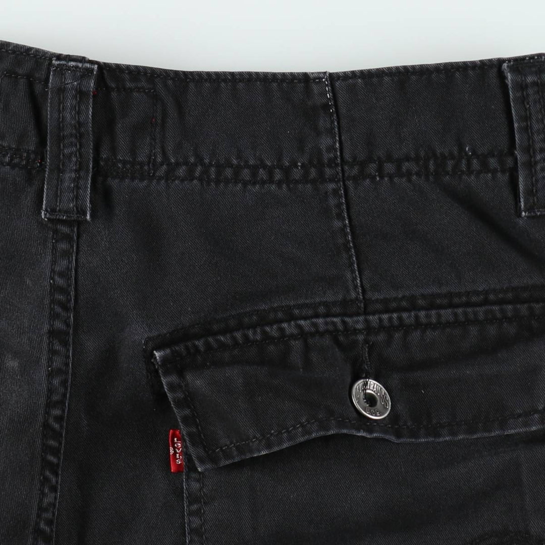 Levi's CARGO Cargo Shorts, Men's Size W33 (approx.) cotton black type Vintage Second Hand