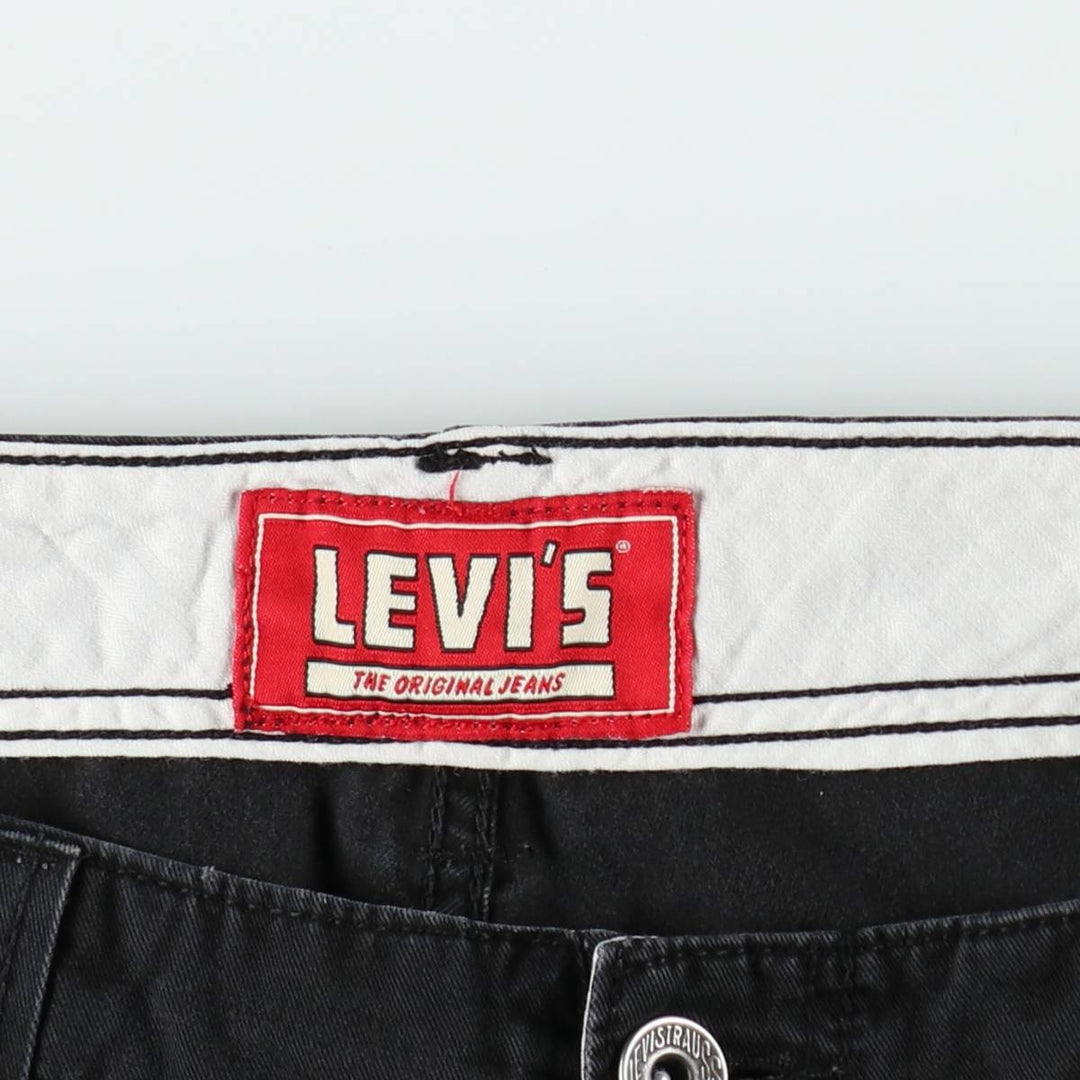 Levi's CARGO Cargo Shorts, Men's Size W33 (approx.) cotton black type Vintage Second Hand