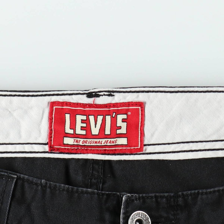 Levi's CARGO Cargo Shorts, Men's Size W33 (approx.) cotton black type Vintage Second Hand