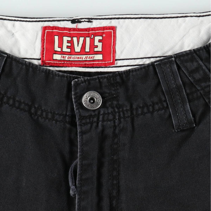 Levi's CARGO Cargo Shorts, Men's Size W33 (approx.) cotton black type Vintage Second Hand