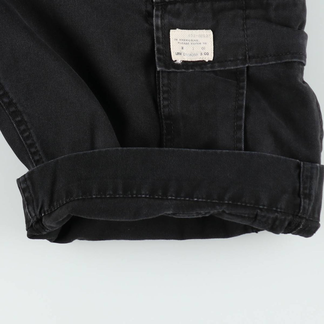 Levi's CARGO Cargo Shorts, Men's Size W33 (approx.) cotton black type Vintage Second Hand