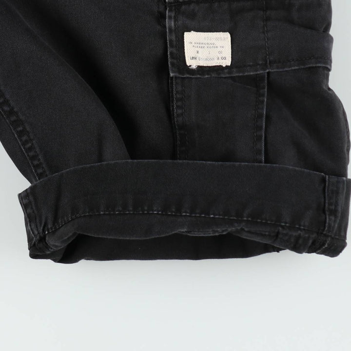 Levi's CARGO Cargo Shorts, Men's Size W33 (approx.) cotton black type Vintage Second Hand
