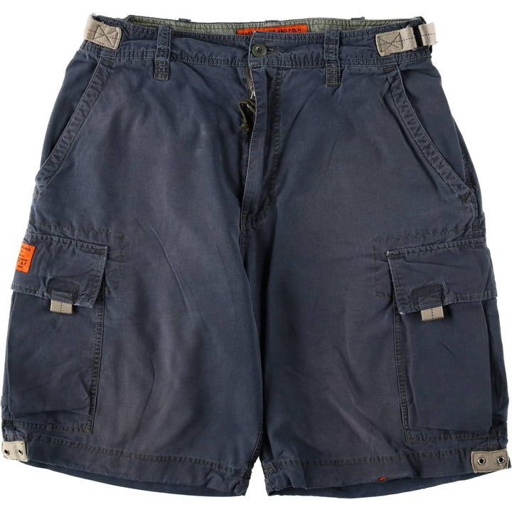 Abercrombie and Fitch cargo shorts, men's size W34 (approx.) cotton navy blue type Vintage Second Hand