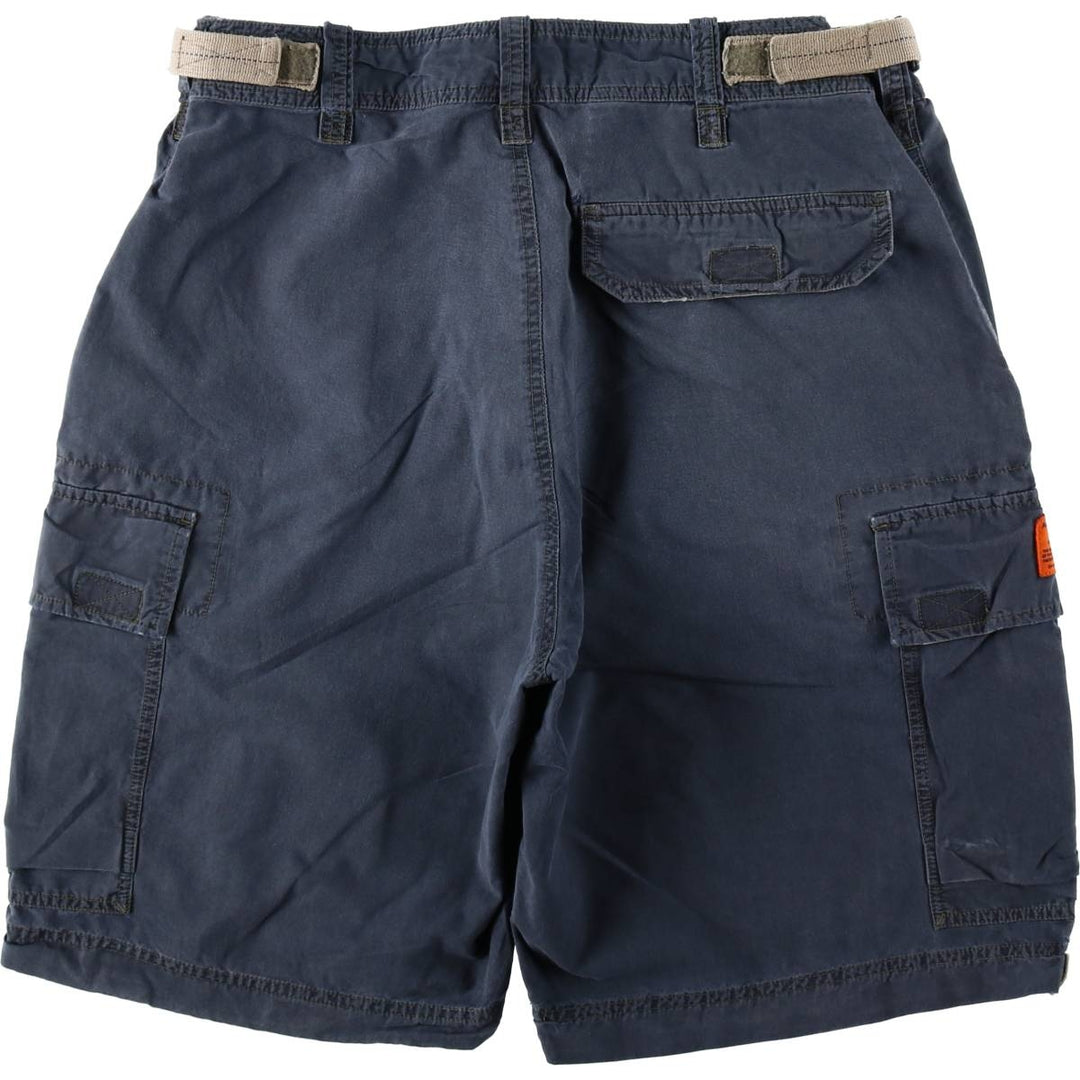 Abercrombie and Fitch cargo shorts, men's size W34 (approx.) cotton navy blue type Vintage Second Hand