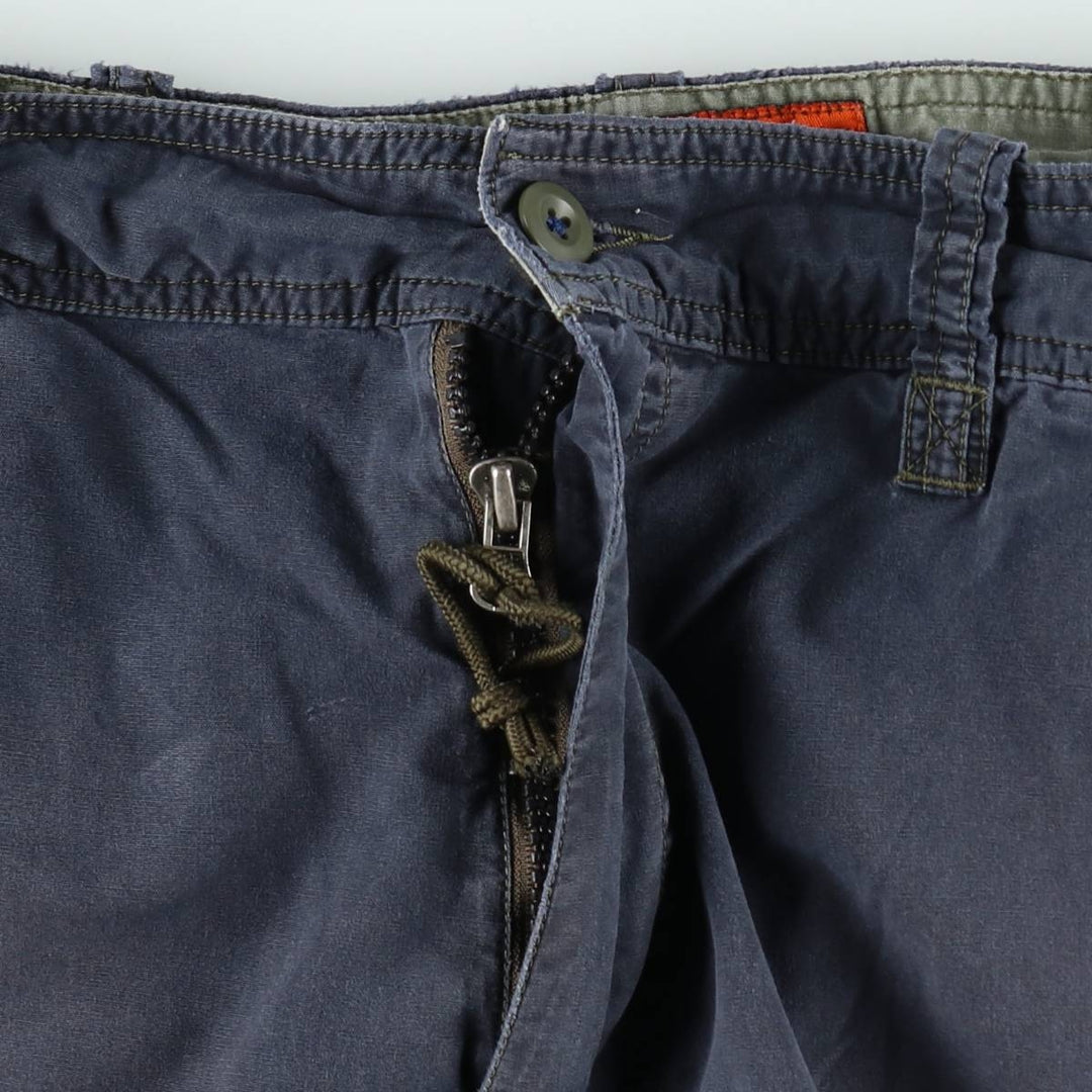 Abercrombie and Fitch cargo shorts, men's size W34 (approx.) cotton navy blue type Vintage Second Hand