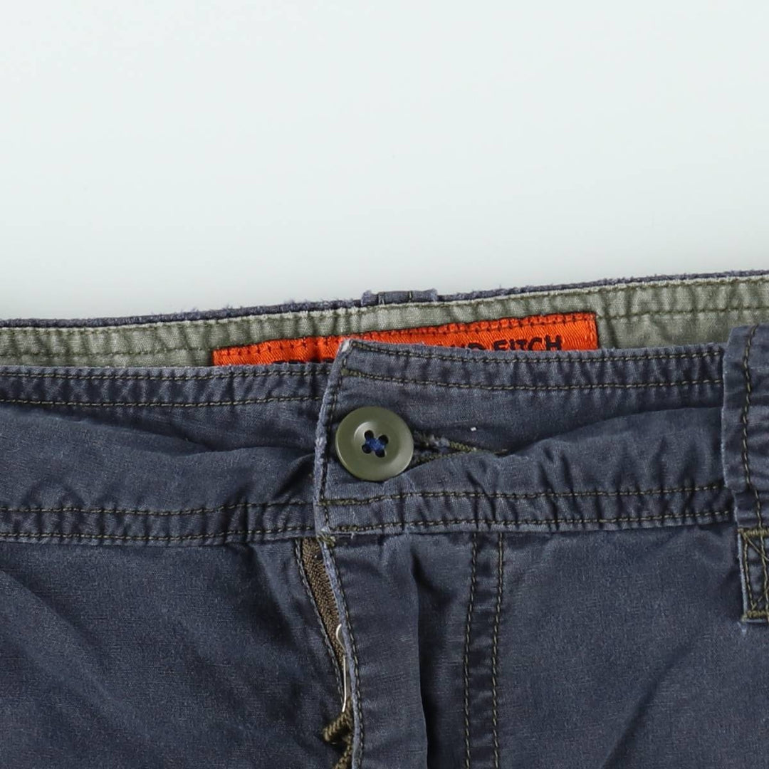 Abercrombie and Fitch cargo shorts, men's size W34 (approx.) cotton navy blue type Vintage Second Hand