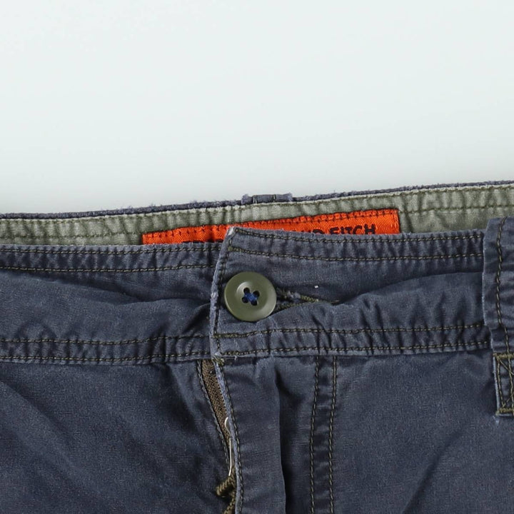 Abercrombie and Fitch cargo shorts, men's size W34 (approx.) cotton navy blue type Vintage Second Hand