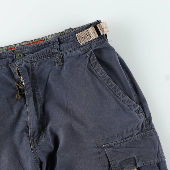 Abercrombie and Fitch cargo shorts, men's size W34 (approx.) cotton navy blue type Vintage Second Hand