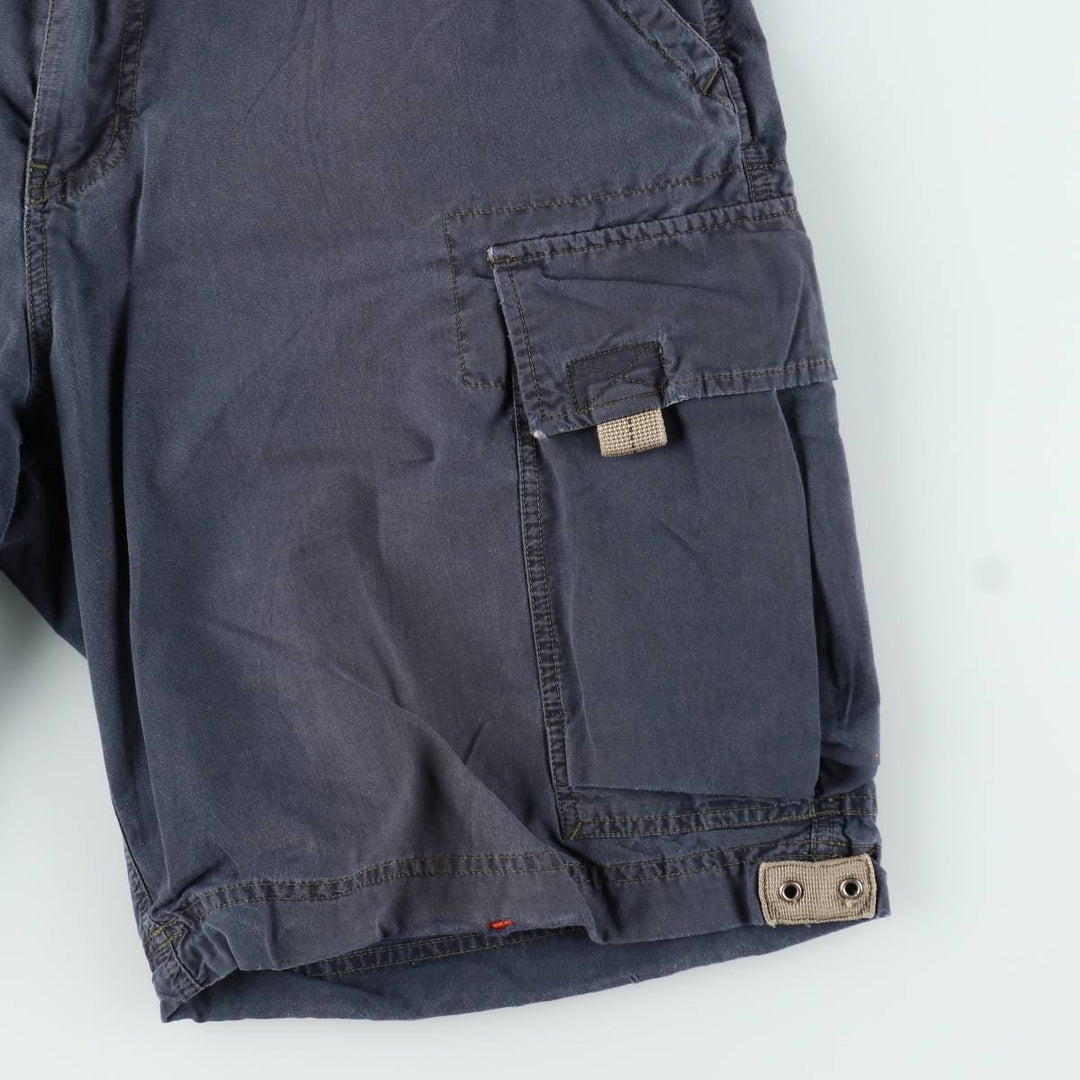 Abercrombie and Fitch cargo shorts, men's size W34 (approx.) cotton navy blue type Vintage Second Hand