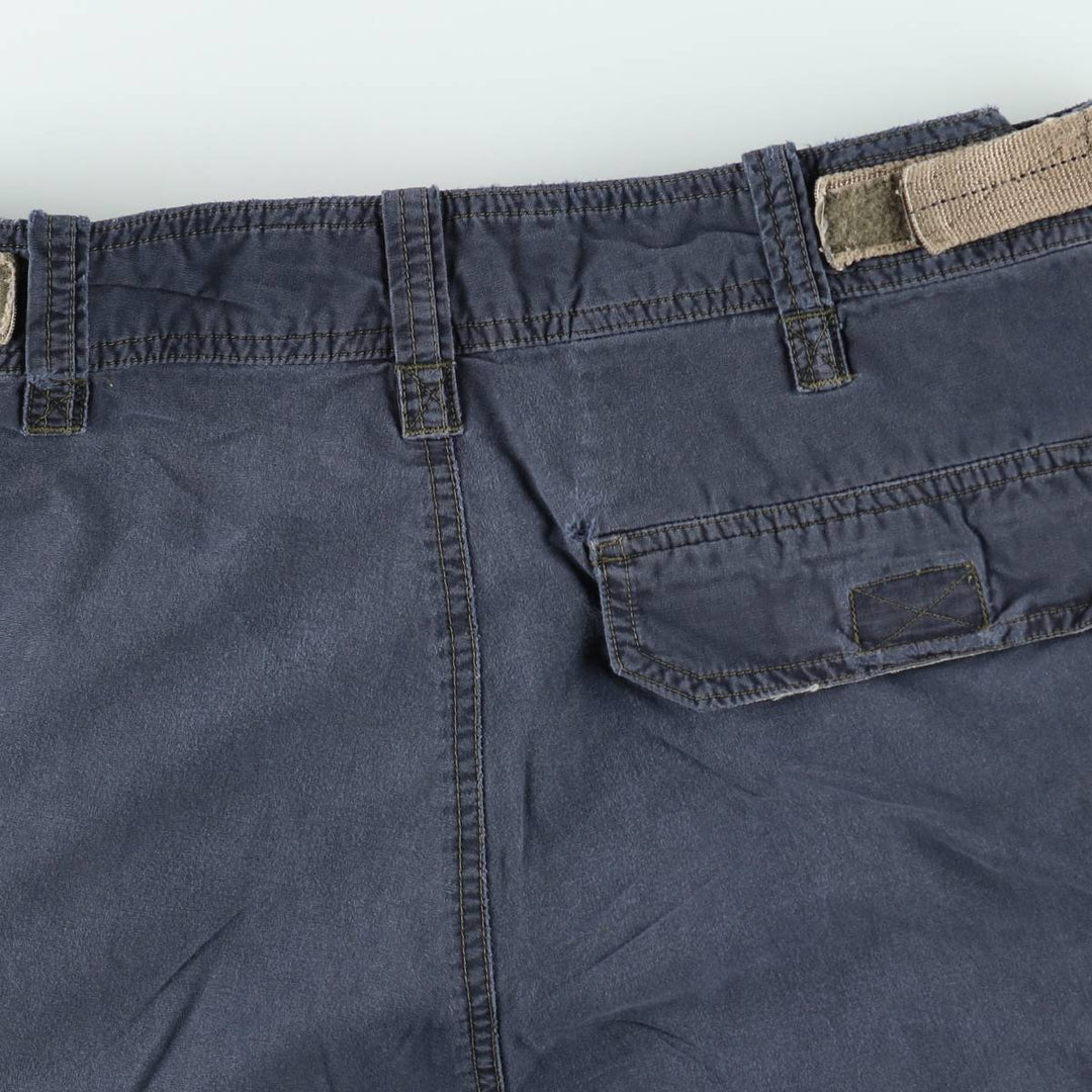 Abercrombie and Fitch cargo shorts, men's size W34 (approx.) cotton navy blue type Vintage Second Hand