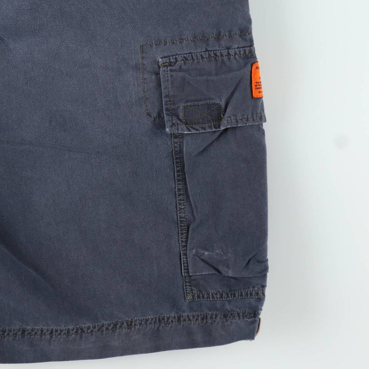 Abercrombie and Fitch cargo shorts, men's size W34 (approx.) cotton navy blue type Vintage Second Hand