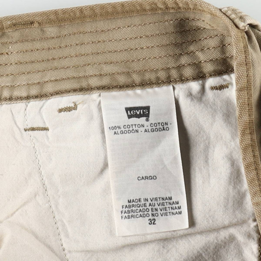 Levi's CARGO Cargo Shorts, Men's Size W35 (approx.) cotton Beige type Vintage Second Hand