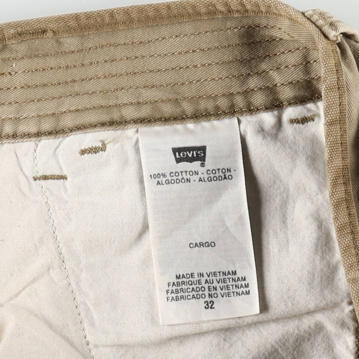 Levi's CARGO Cargo Shorts, Men's Size W35 (approx.) cotton Beige type Vintage Second Hand